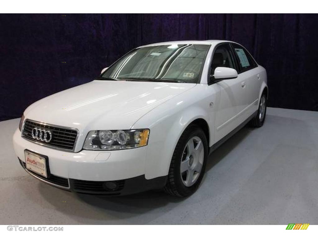2002 A4 1.8T quattro Sedan - Polar White / Grey photo #30