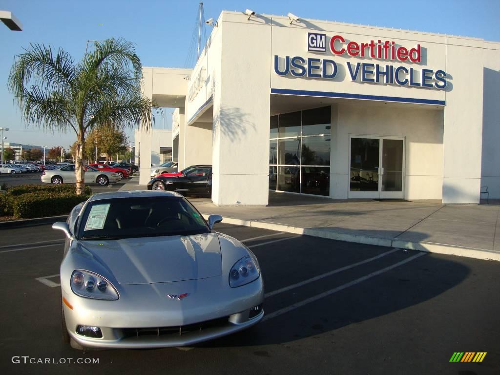 2008 Corvette Coupe - Machine Silver Metallic / Ebony photo #2