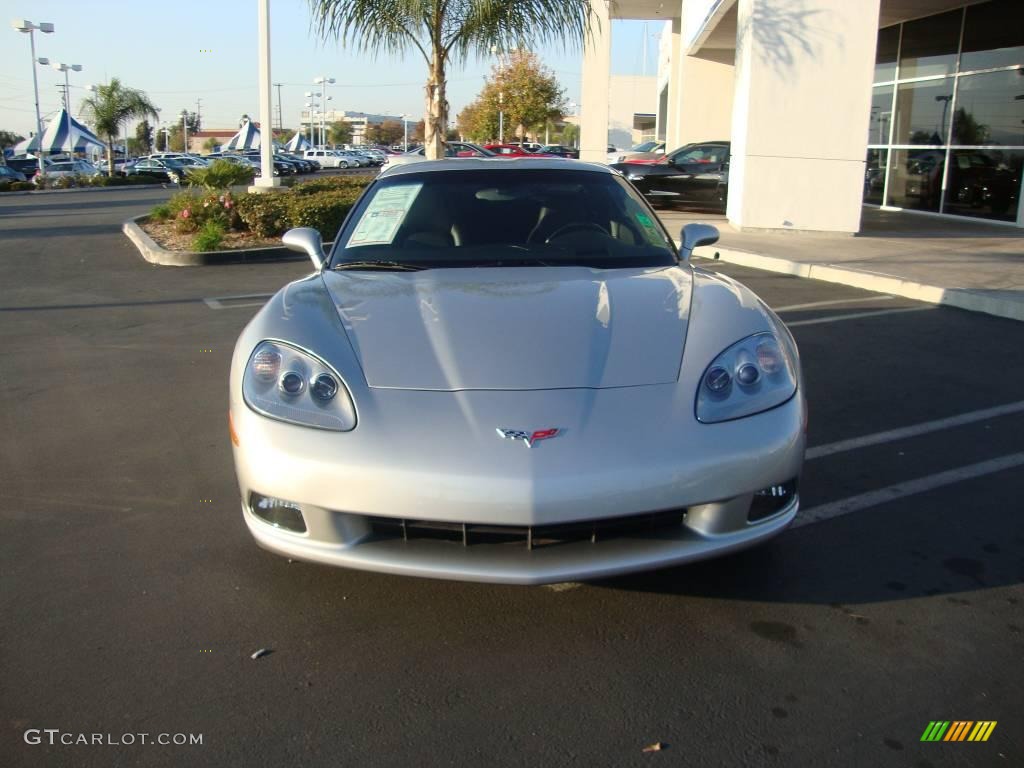 2008 Corvette Coupe - Machine Silver Metallic / Ebony photo #3