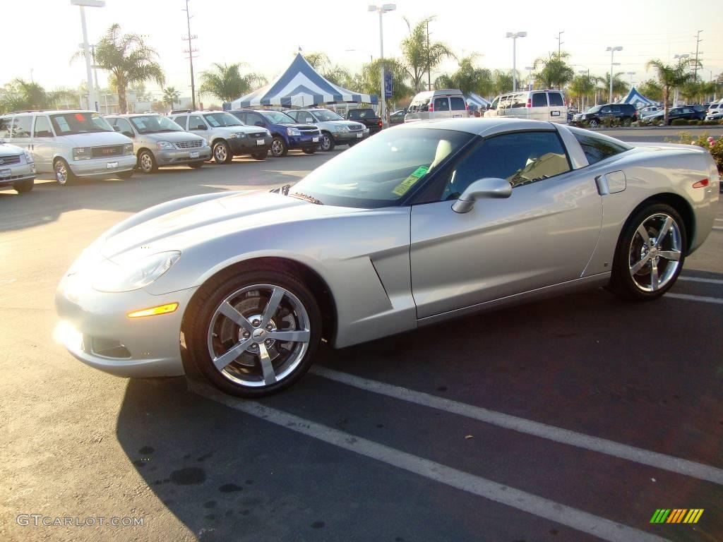 2008 Corvette Coupe - Machine Silver Metallic / Ebony photo #6