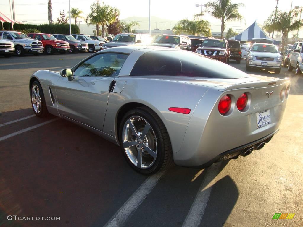 2008 Corvette Coupe - Machine Silver Metallic / Ebony photo #8