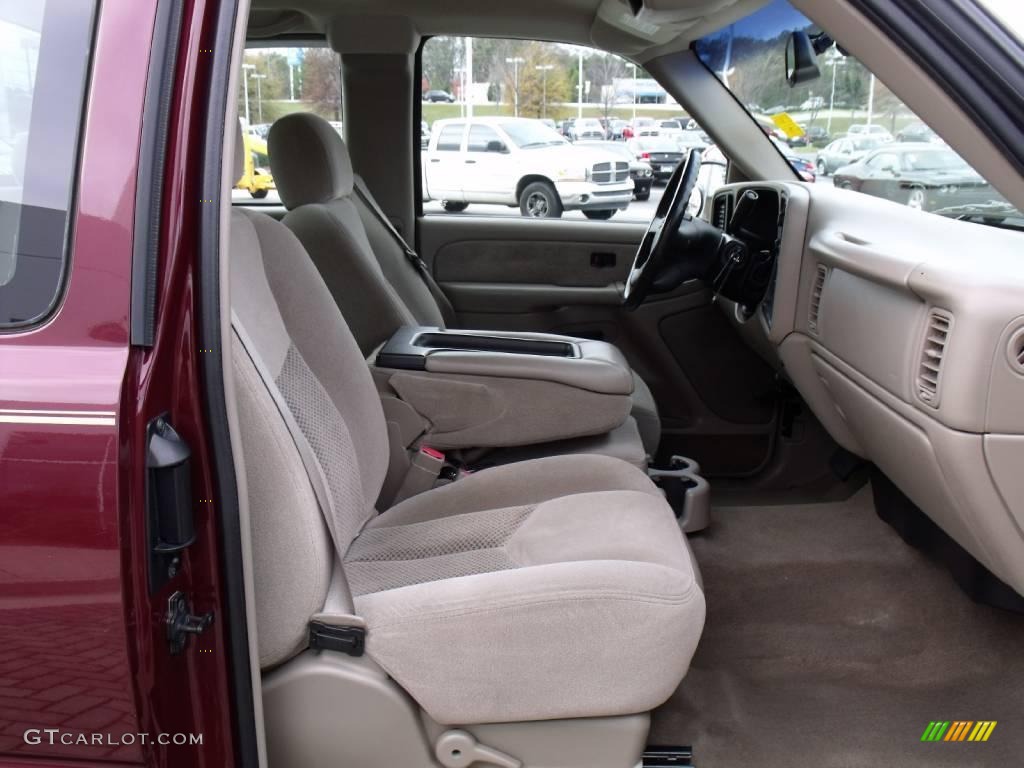 2003 Silverado 1500 LS Extended Cab - Dark Carmine Red Metallic / Medium Gray photo #23