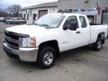 2008 Summit White Chevrolet Silverado 2500HD Work Truck Extended Cab 4x4  photo #7