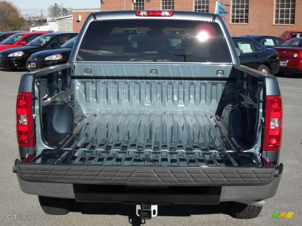 2009 Silverado 1500 LT Crew Cab - Blue Granite Metallic / Light Titanium photo #4