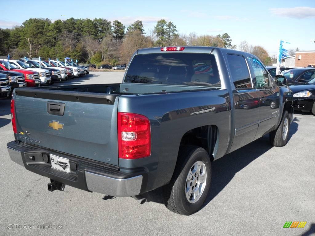 2009 Silverado 1500 LT Crew Cab - Blue Granite Metallic / Light Titanium photo #5
