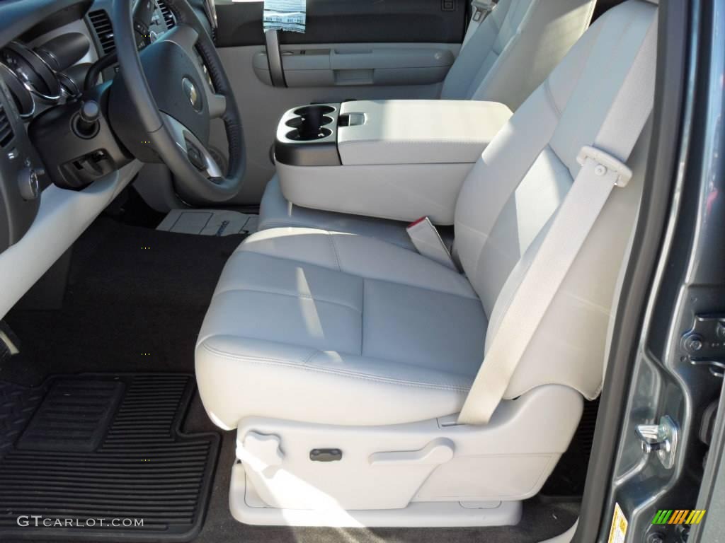 2009 Silverado 1500 LT Crew Cab - Blue Granite Metallic / Light Titanium photo #11