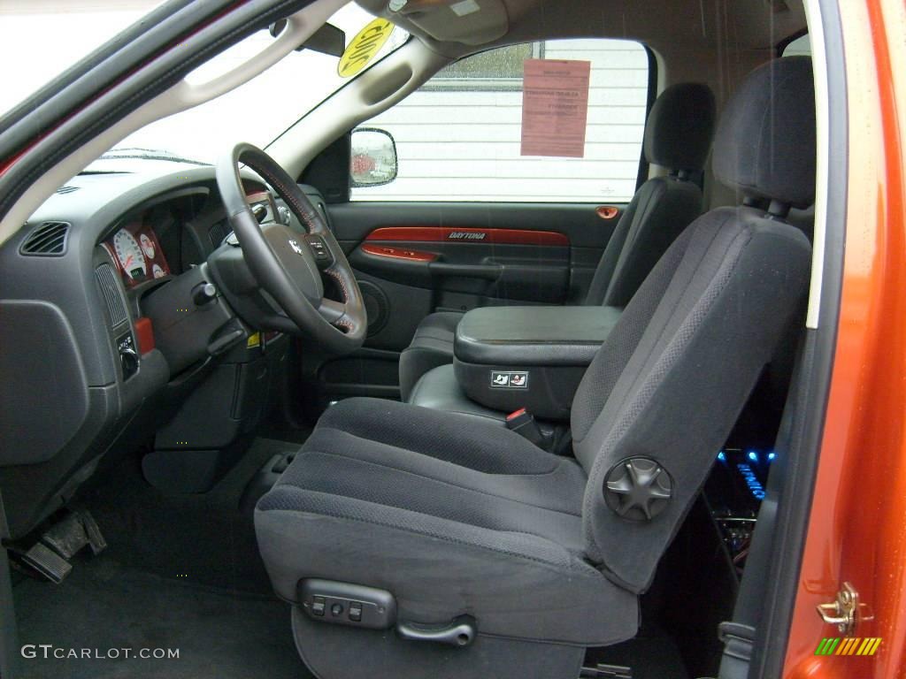 2005 Ram 1500 SLT Daytona Regular Cab 4x4 - Go ManGo! / Dark Slate Gray photo #9