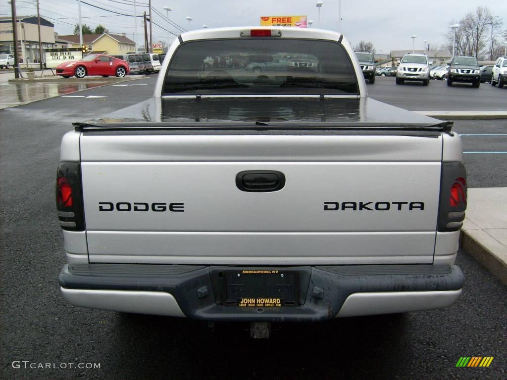 2003 Dakota Sport Quad Cab 4x4 - Bright Silver Metallic / Dark Slate Gray photo #4
