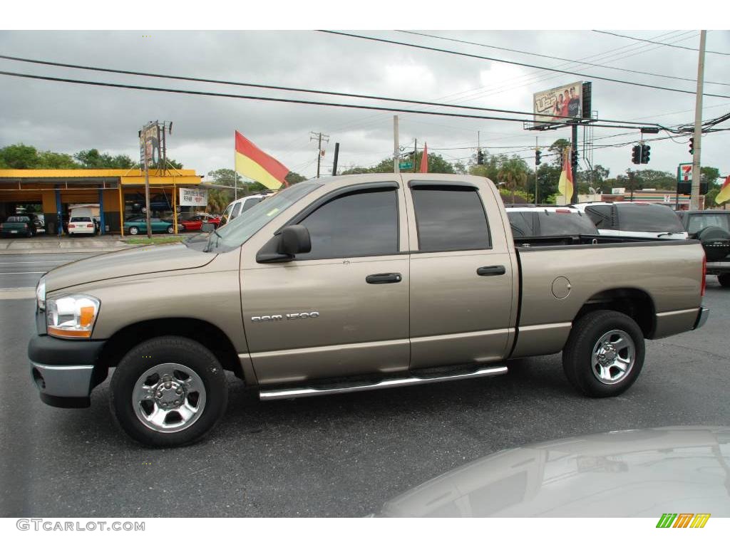 2006 Ram 1500 ST Quad Cab - Light Khaki Metallic / Khaki Beige photo #3