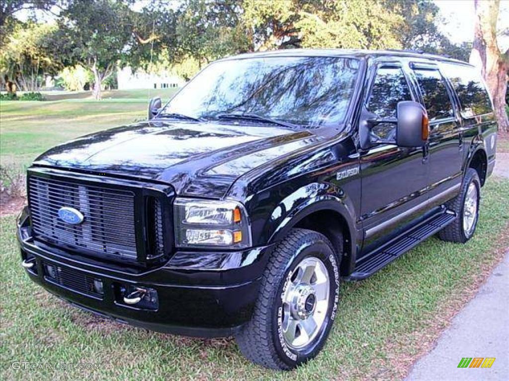 2004 Excursion Limited 4x4 - Black / Medium Parchment photo #1