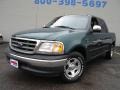 2001 Dark Highland Green Metallic Ford F150 XLT SuperCrew  photo #1