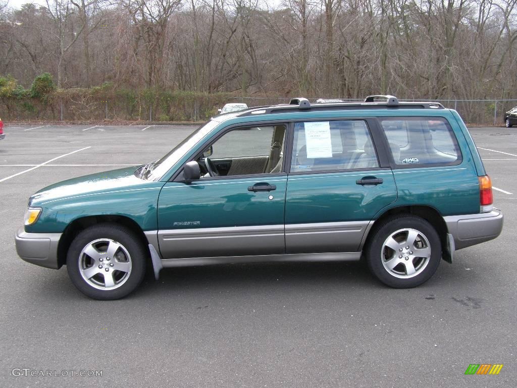 2000 Forester 2.5 S - Arcadia Green / Beige photo #3
