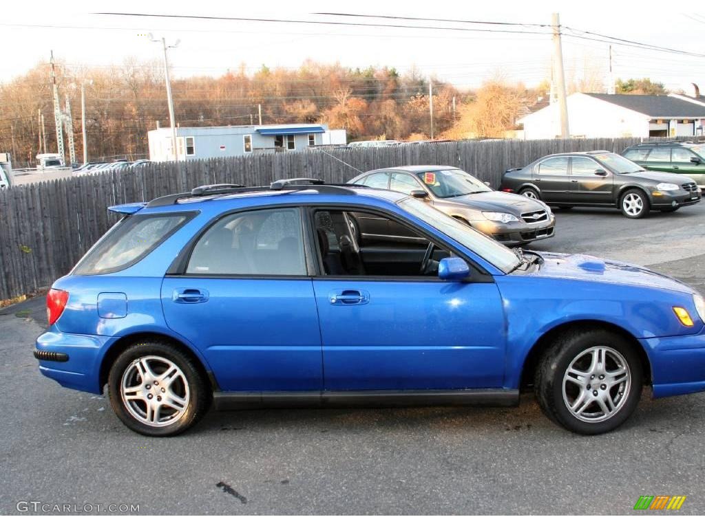 2002 Impreza WRX Wagon - WR Blue Pearl / Black photo #4