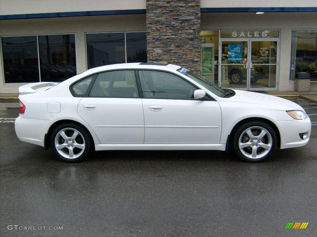 2008 Legacy 2.5i Limited Sedan - Satin White Pearl / Warm Ivory photo #8