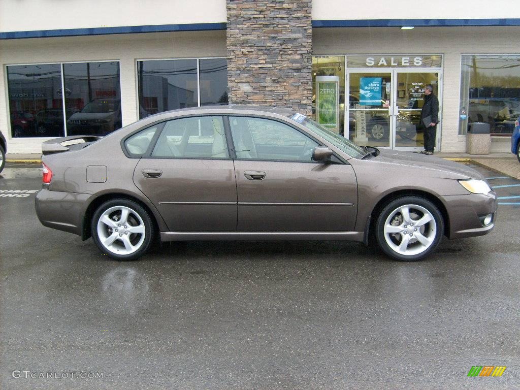 2008 Legacy 2.5i Limited Sedan - Deep Bronze Metallic / Warm Ivory photo #7