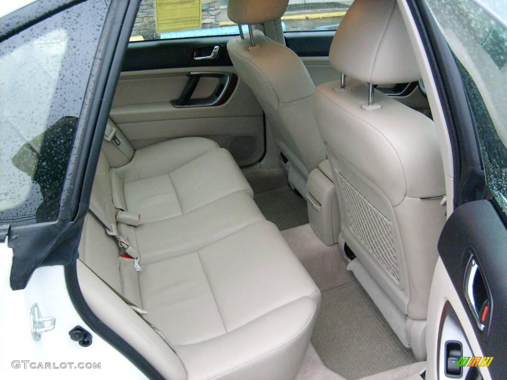 2008 Legacy 2.5i Limited Sedan - Satin White Pearl / Warm Ivory photo #17