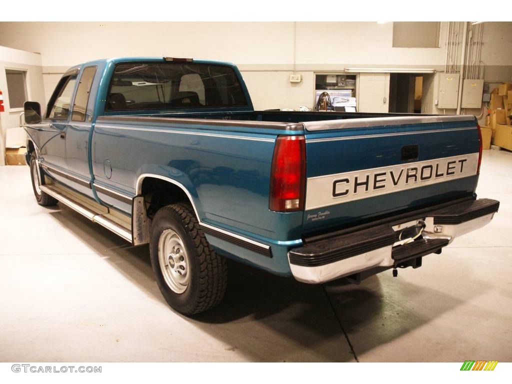 1994 C/K C2500 Extended Cab - Light Quasar Blue Metallic / Gray photo #4
