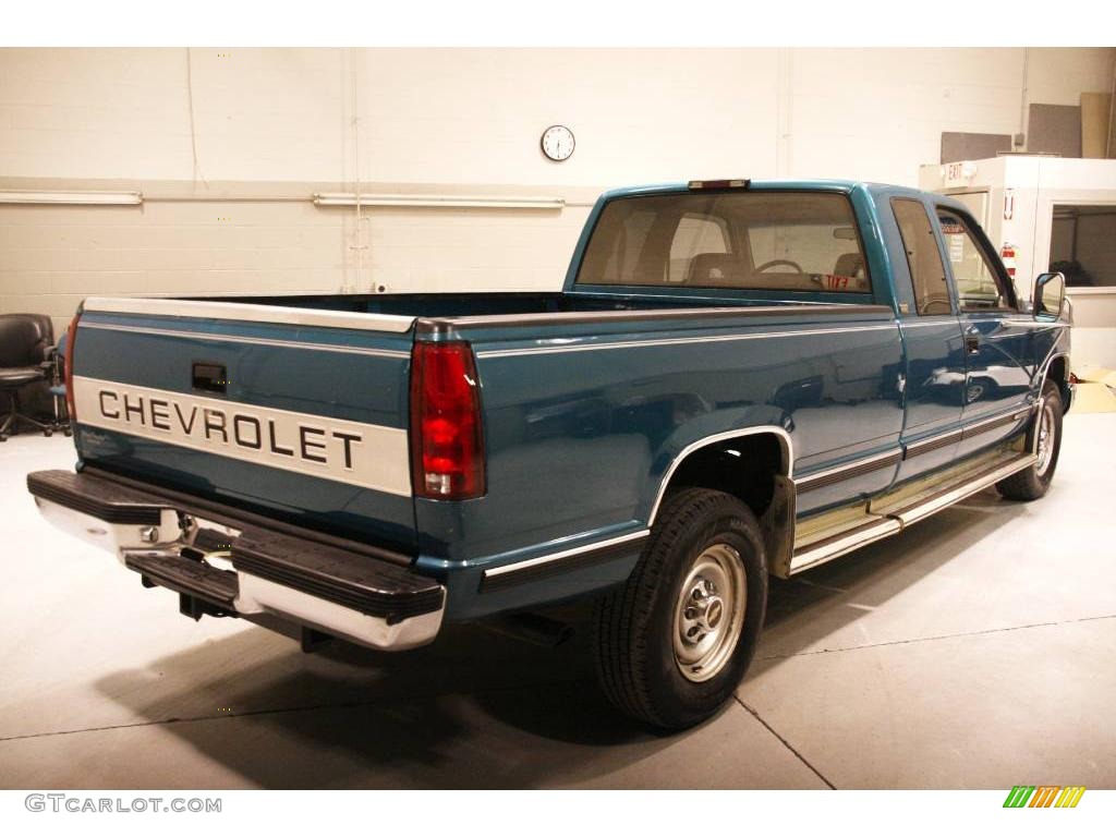 1994 C/K C2500 Extended Cab - Light Quasar Blue Metallic / Gray photo #6