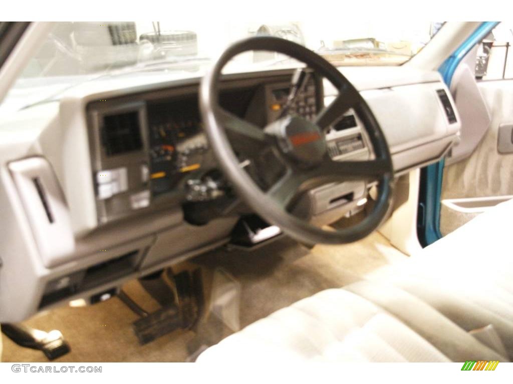 1994 C/K C2500 Extended Cab - Light Quasar Blue Metallic / Gray photo #8