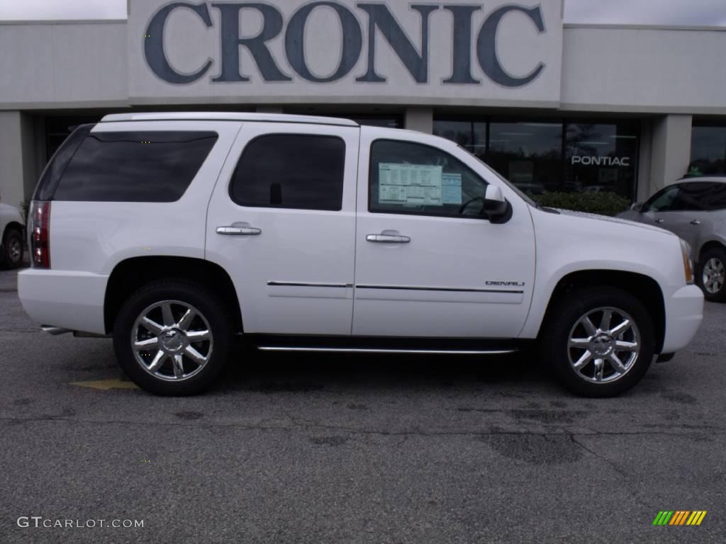 2010 Yukon Denali - Summit White / Ebony photo #1