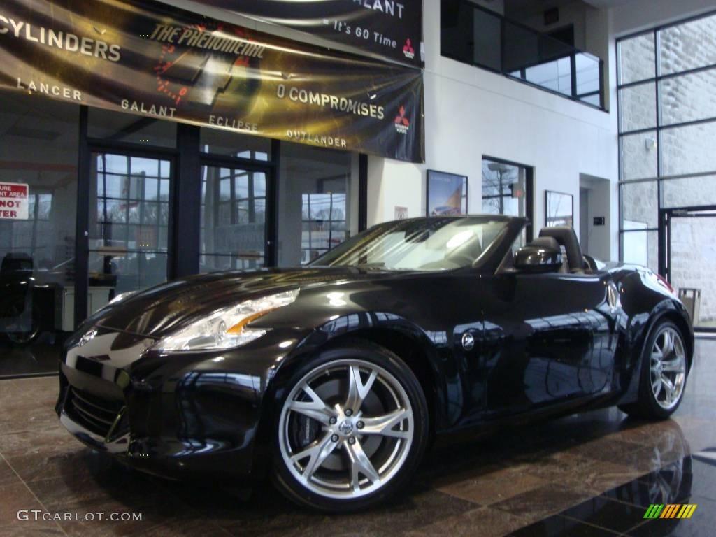 2010 370Z Sport Touring Roadster - Magnetic Black / Black Leather photo #3