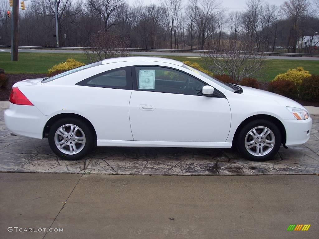 2007 Accord LX Coupe - Taffeta White / Ivory photo #3