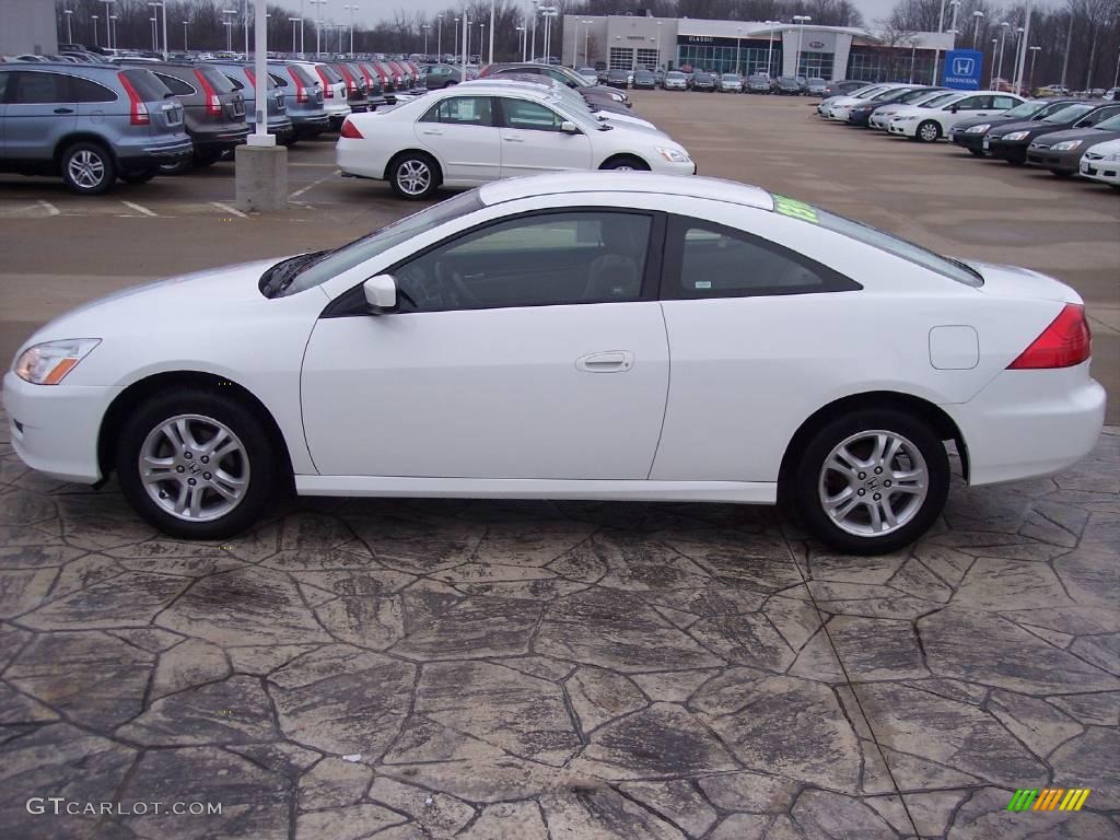 2007 Accord LX Coupe - Taffeta White / Ivory photo #4
