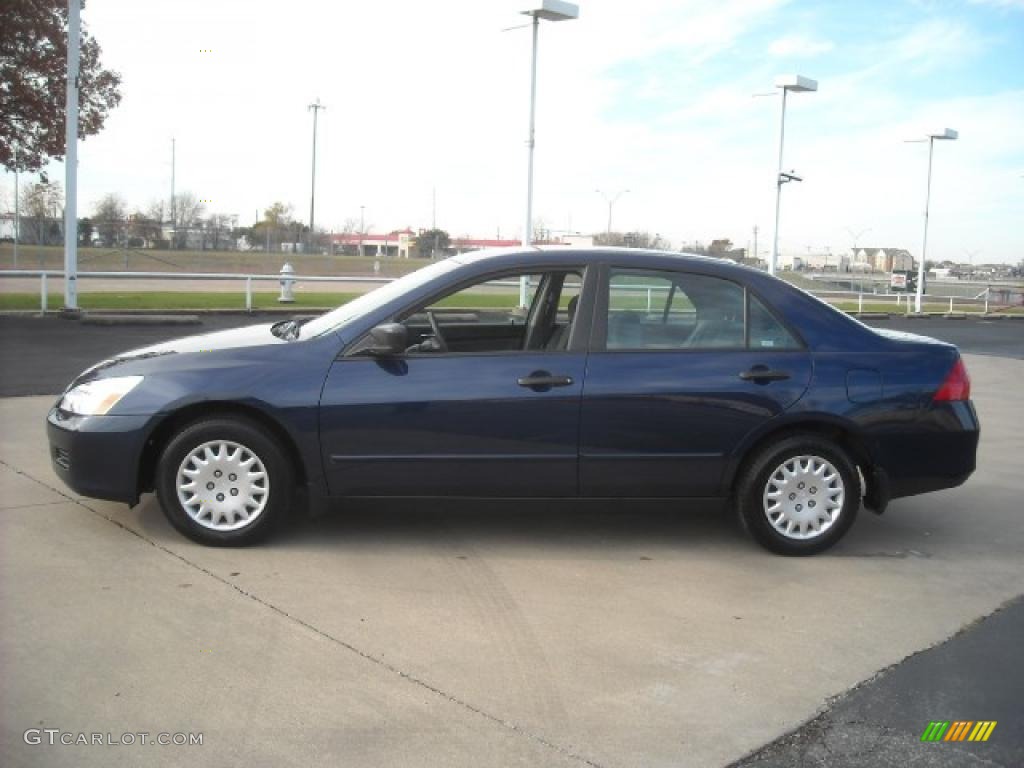 2007 Accord Value Package Sedan - Royal Blue Pearl / Gray photo #1
