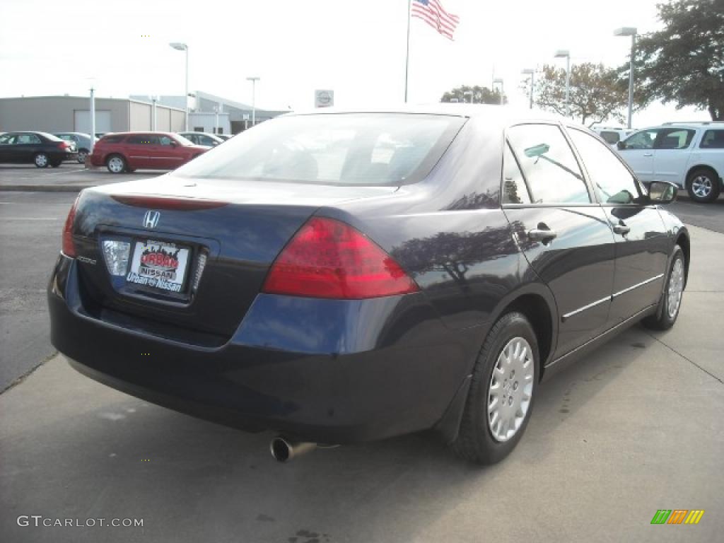 2007 Accord Value Package Sedan - Royal Blue Pearl / Gray photo #4