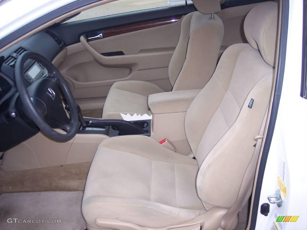 2007 Accord LX Coupe - Taffeta White / Ivory photo #13