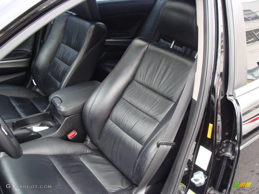 2009 Accord EX-L V6 Sedan - Crystal Black Pearl / Black photo #15