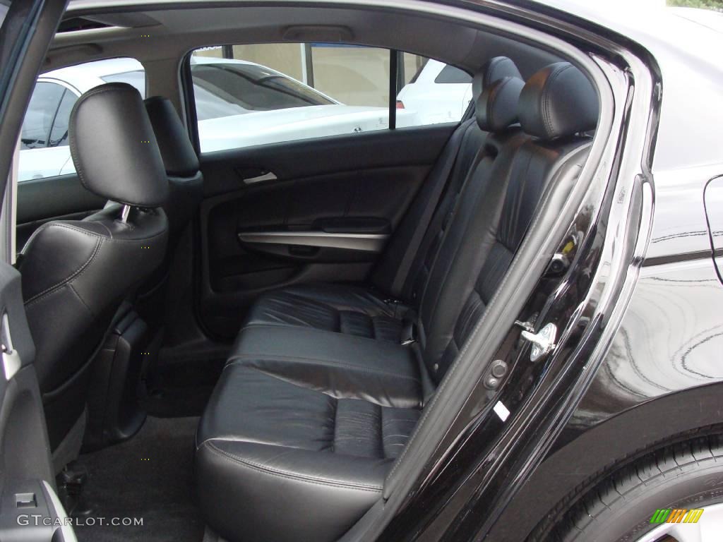 2009 Accord EX-L V6 Sedan - Crystal Black Pearl / Black photo #17