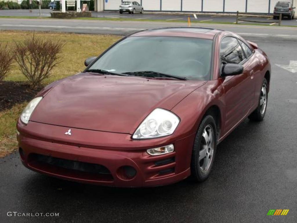 2003 Eclipse GS Coupe - Ultra Red Pearl / Midnight photo #2