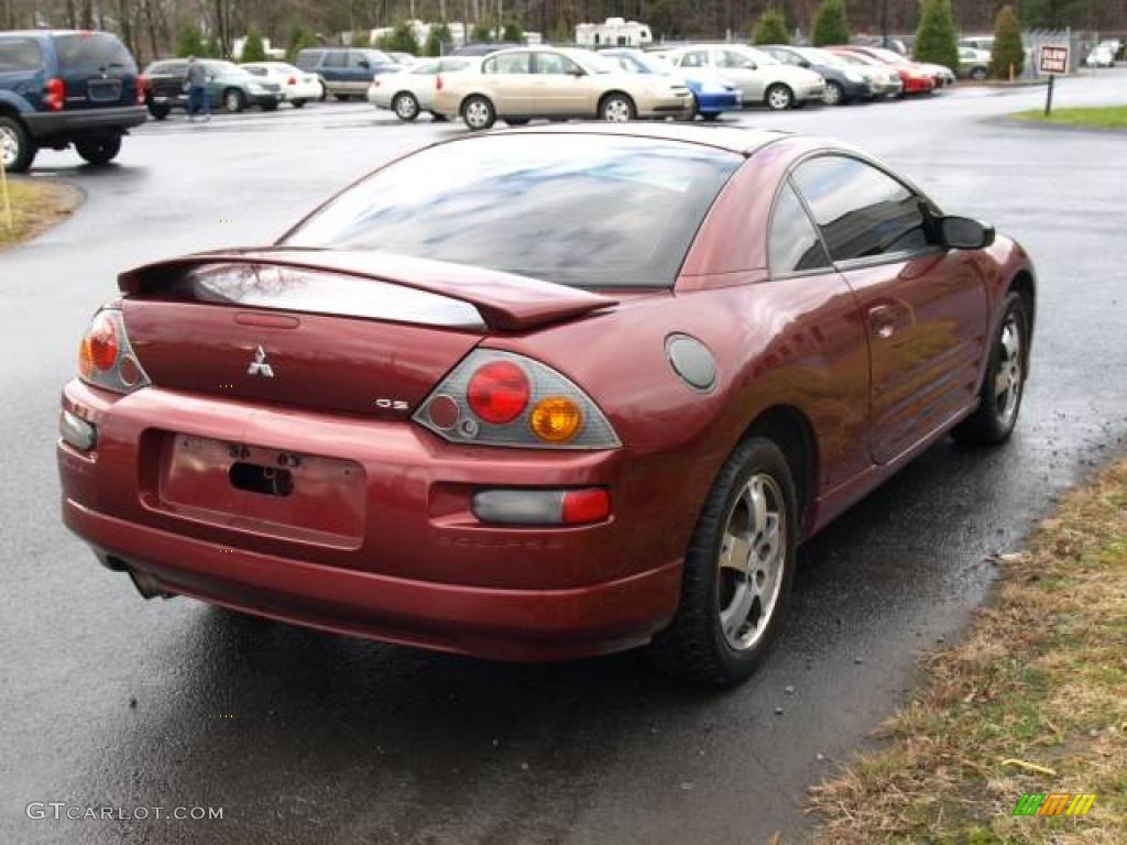 2003 Eclipse GS Coupe - Ultra Red Pearl / Midnight photo #4