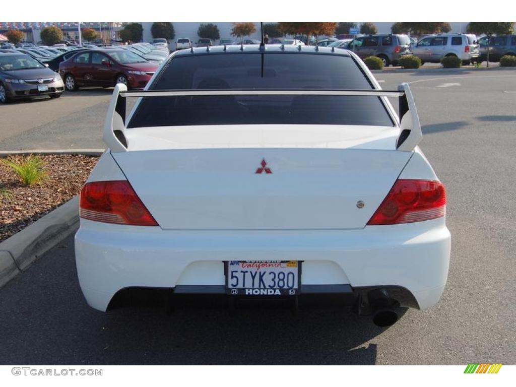2006 Lancer Evolution IX RS - Wicked White / Black Alcantara photo #4
