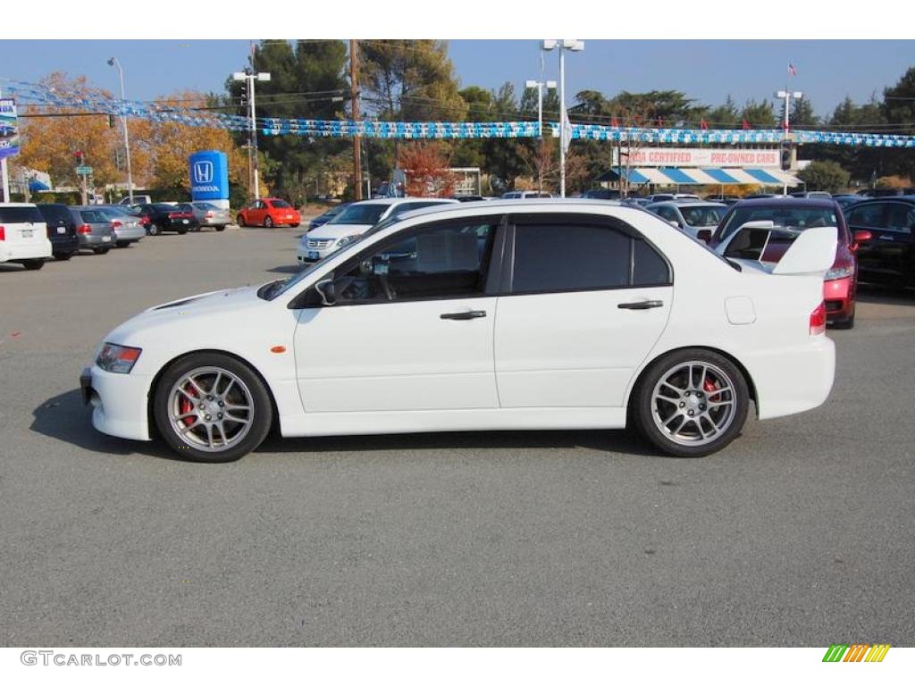 2006 Lancer Evolution IX RS - Wicked White / Black Alcantara photo #6