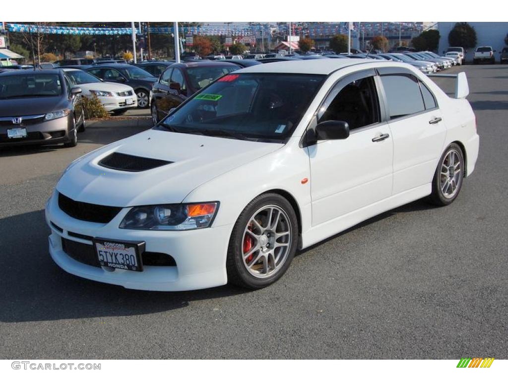 2006 Lancer Evolution IX RS - Wicked White / Black Alcantara photo #7