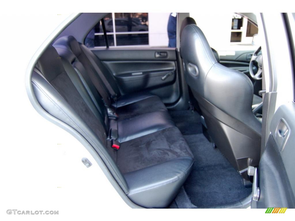 2006 Lancer Evolution IX RS - Wicked White / Black Alcantara photo #15