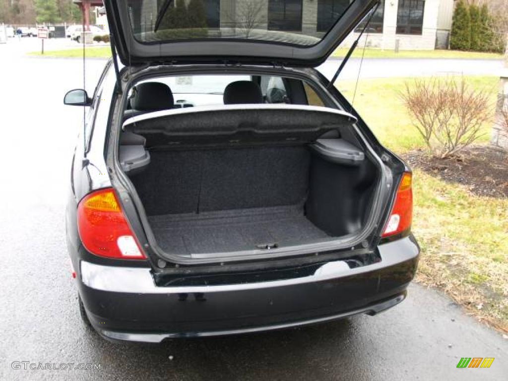 2005 Accent GLS Coupe - Ebony Black / Gray photo #6