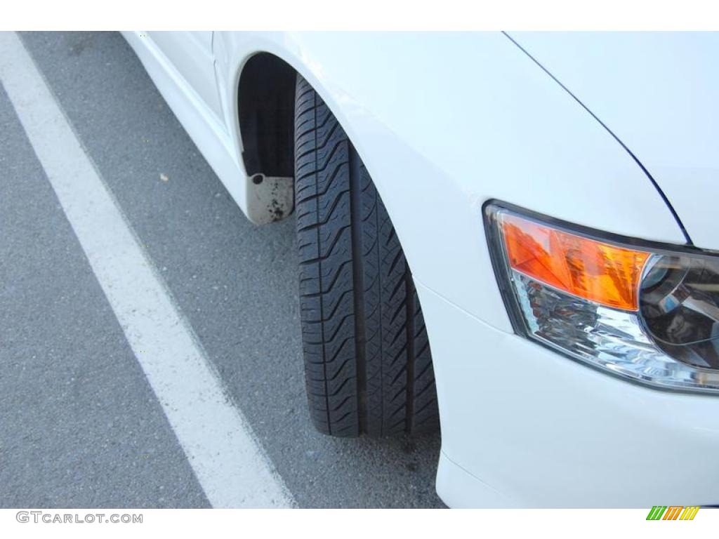 2006 Lancer Evolution IX RS - Wicked White / Black Alcantara photo #24
