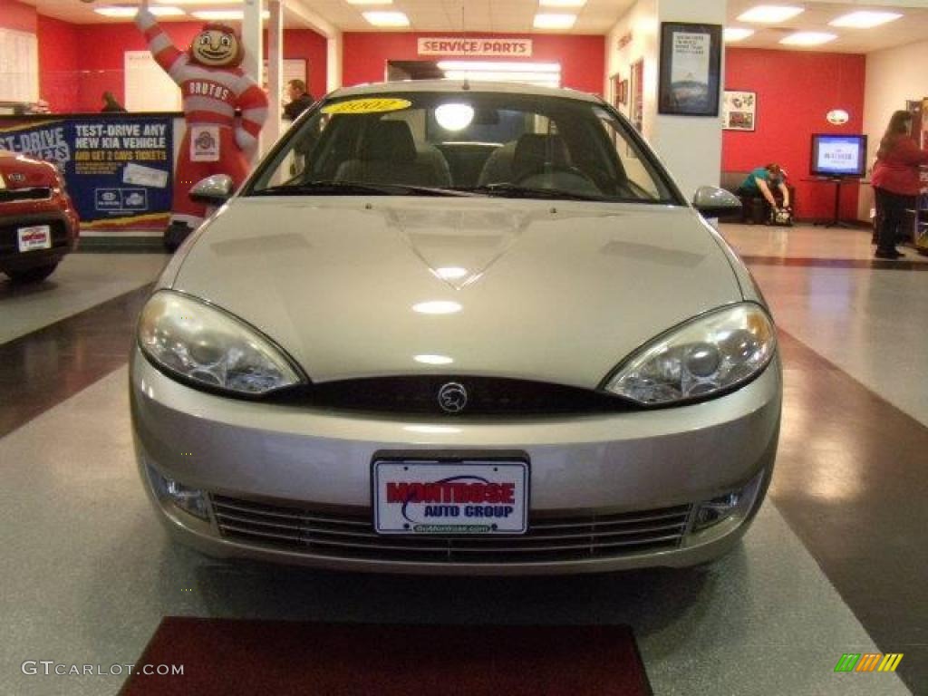 2002 Cougar V6 Coupe - Light Parchment Gold Metallic / Medium Parchment photo #8