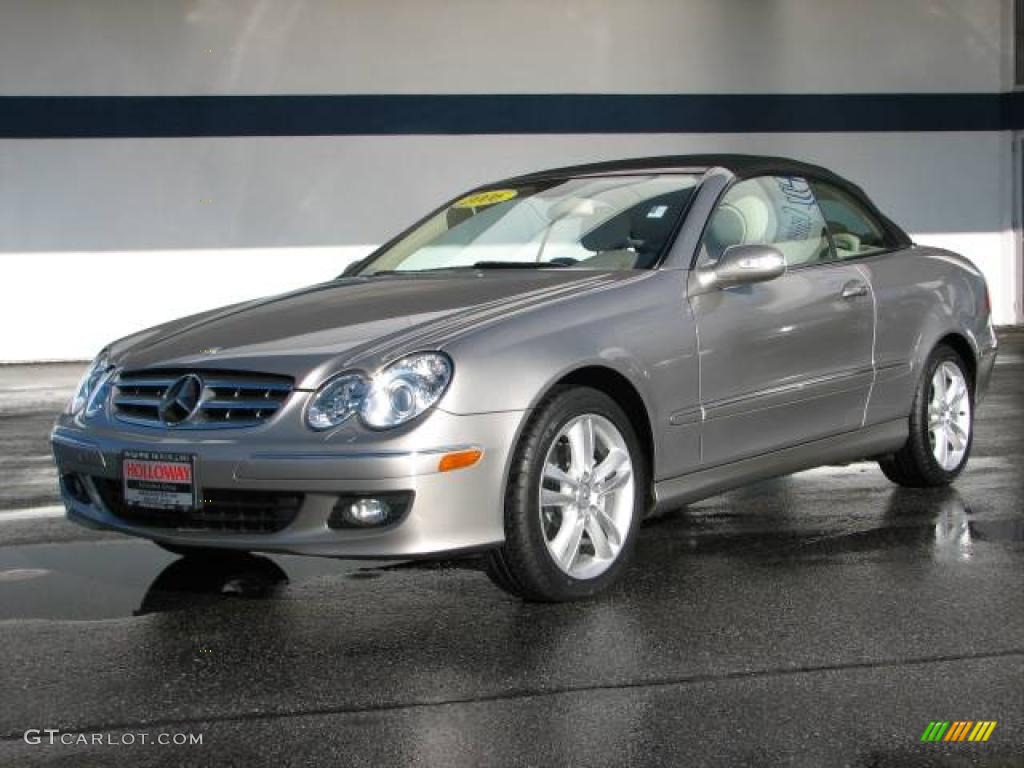 2006 CLK 350 Cabriolet - Pewter Metallic / Stone photo #1