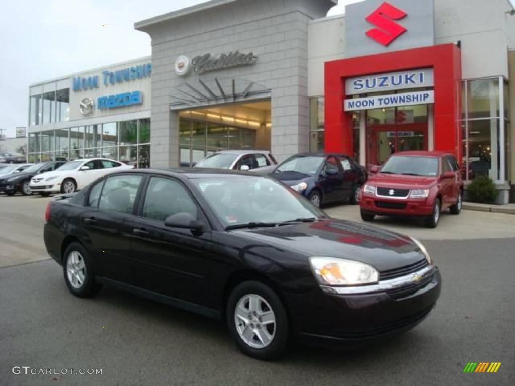 2005 Malibu LS V6 Sedan - Black / Gray photo #1