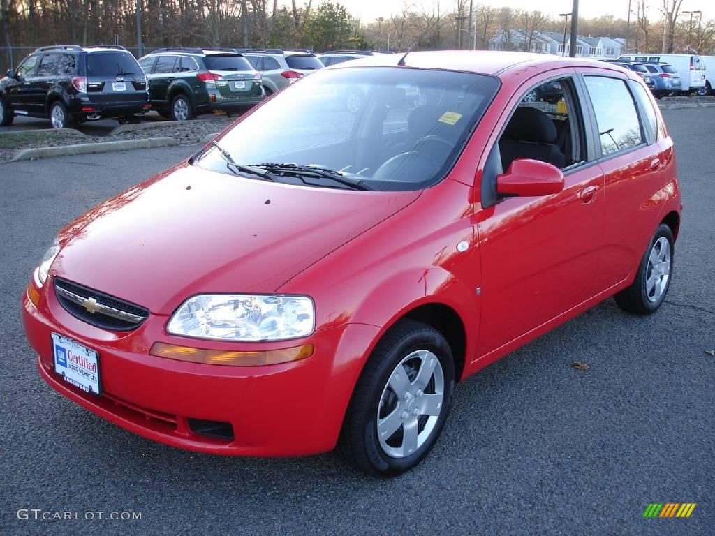 2008 Aveo Aveo5 LS - Victory Red / Charcoal photo #1