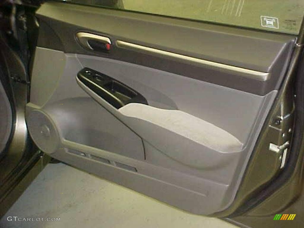 2006 Civic EX Sedan - Galaxy Gray Metallic / Black photo #7