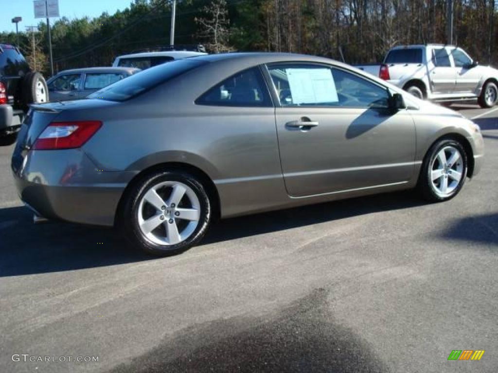 2006 Civic EX Coupe - Galaxy Gray Metallic / Gray photo #5