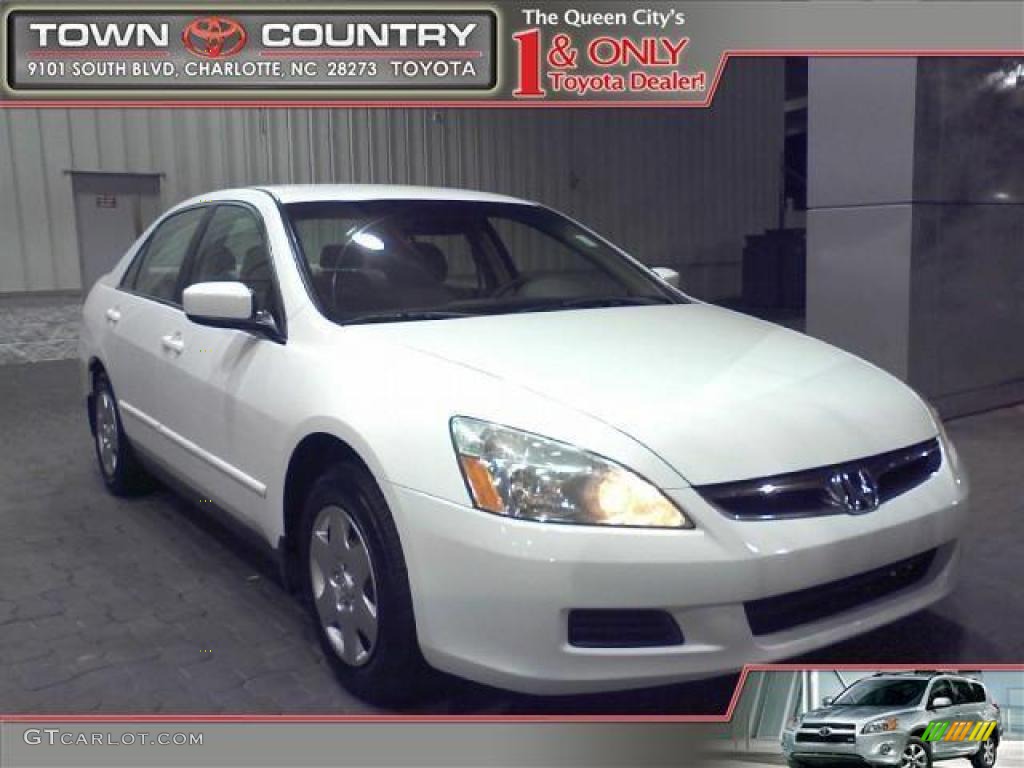 2006 Accord LX Sedan - Taffeta White / Gray photo #1