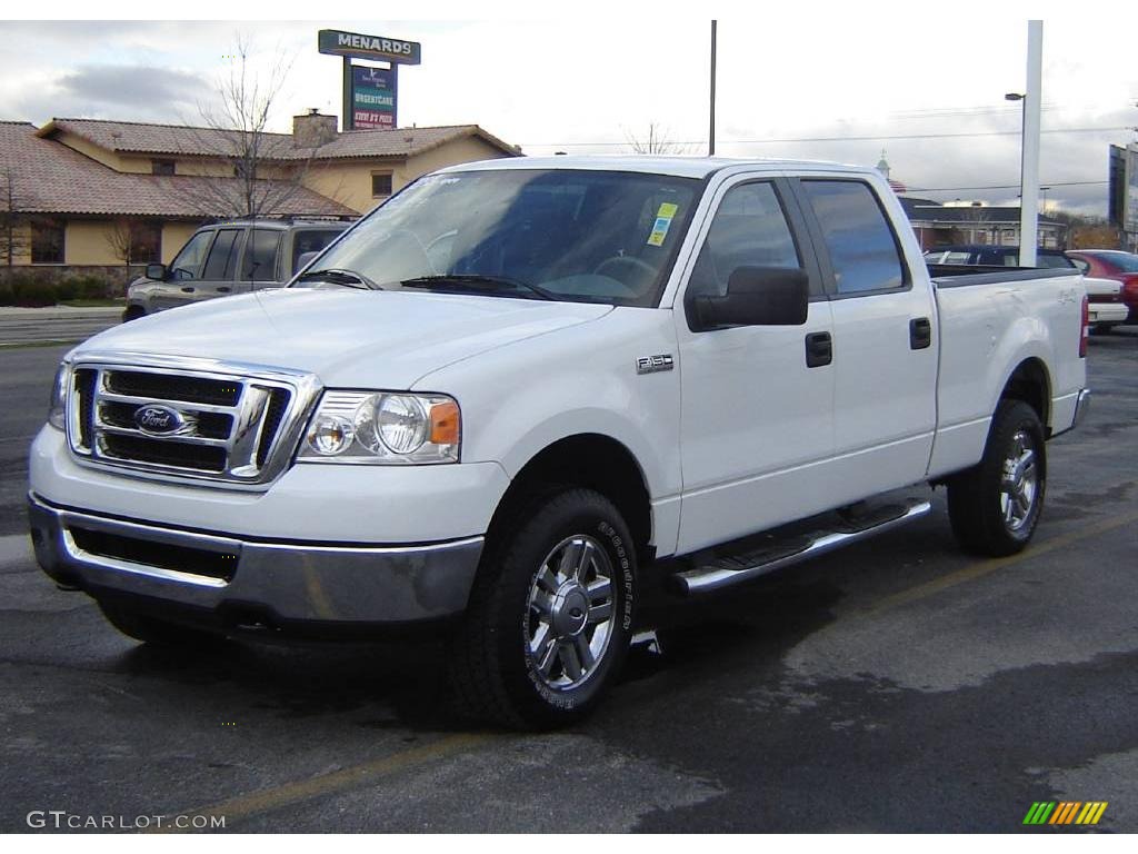 2008 F150 XLT SuperCrew 4x4 - Oxford White / Medium/Dark Flint photo #1