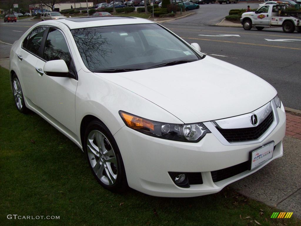 2010 TSX V6 Sedan - Premium White Pearl / Ebony photo #4