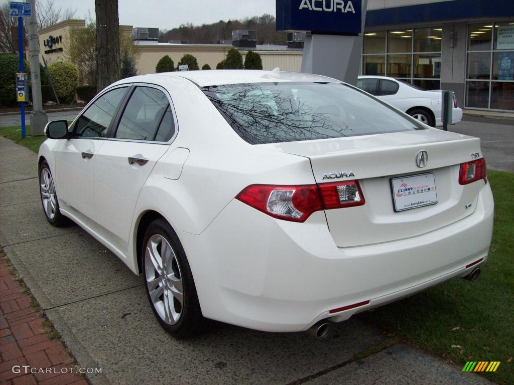 2010 TSX V6 Sedan - Premium White Pearl / Ebony photo #7